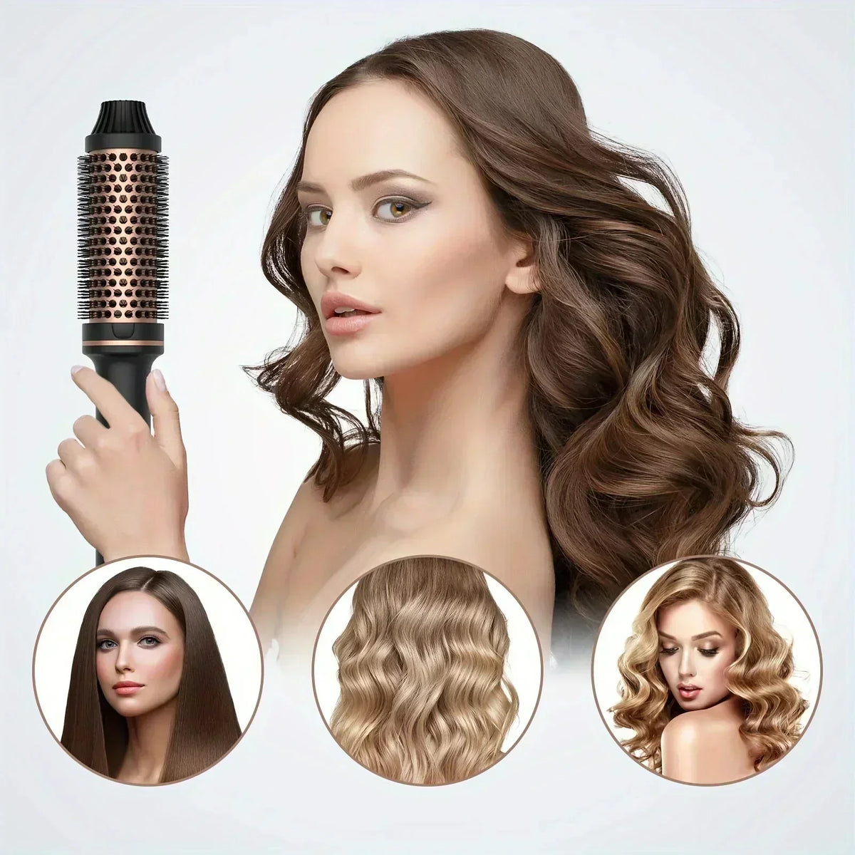 Hair Curler Straightener Electric Hair Brushes Hot Comb