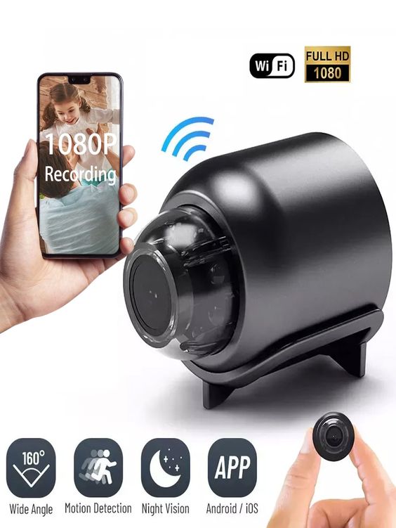 Wireless Mini Camera 1080P Included Night Vision